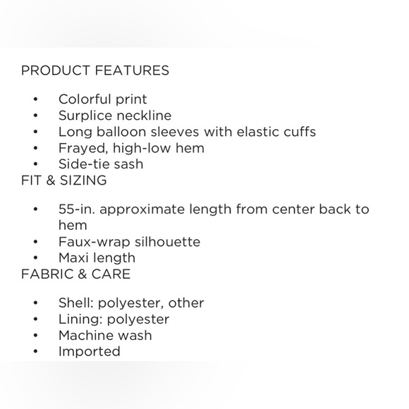 NWT LC Lauren Conrad Faux-wrap Maxi Dress Size 3X - Picture 6 of 6